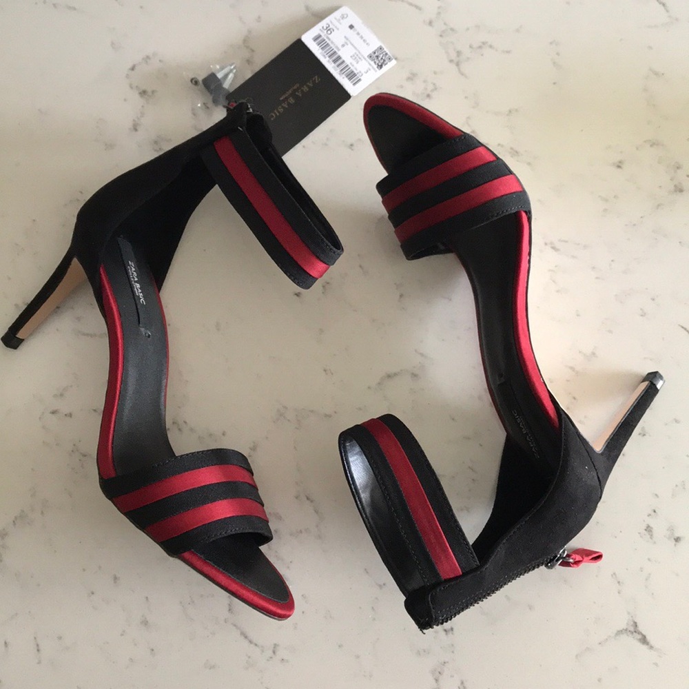 Zara Ankle Heels ❤️🖤